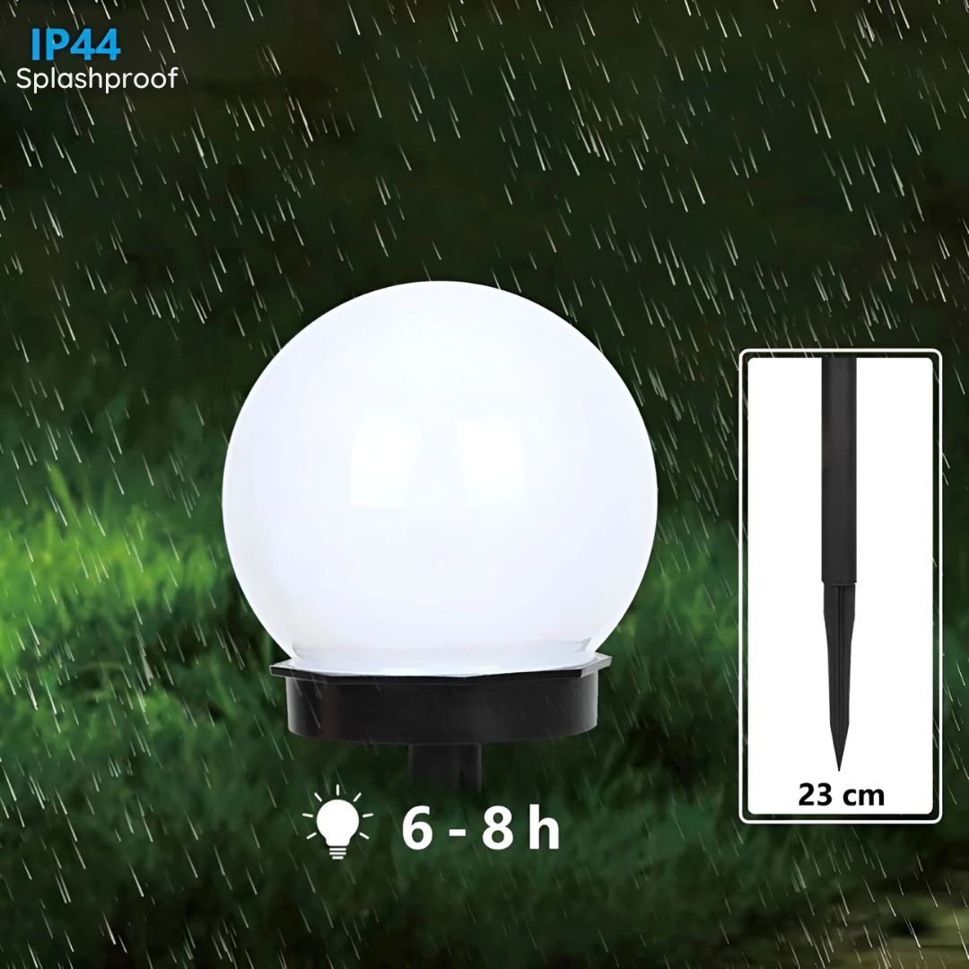 LumiGlobe – Set of 3 Waterproof Solar Pathway Lights