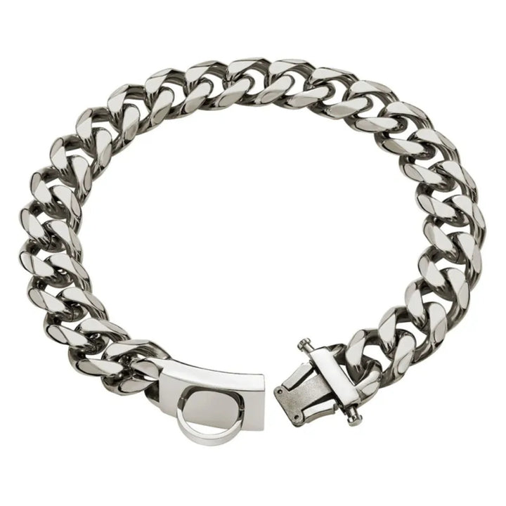 Strength Neck Metal Dog Collar – Sturdy Stainless Steel Collar for Large Dogs