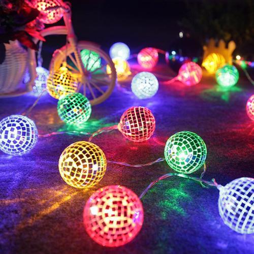 Mirrored Ball String Lights