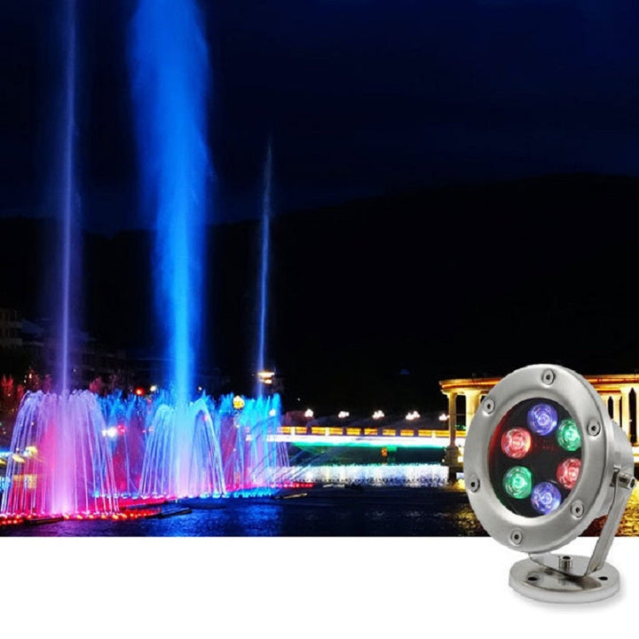 LED Underwater Light Pool Fish Pond Fountain Waterproof Landscape Light 18W (White)