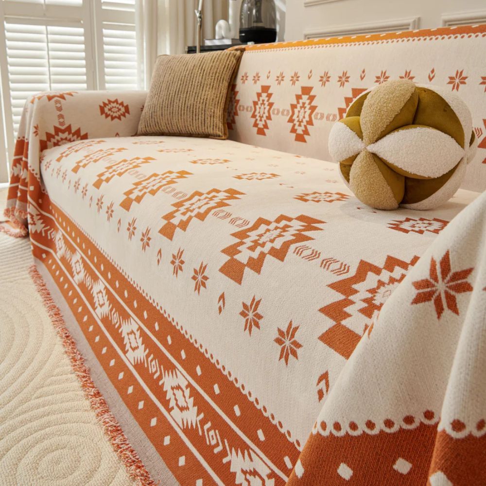 Tribal Harmony Reversible Sofa Cover