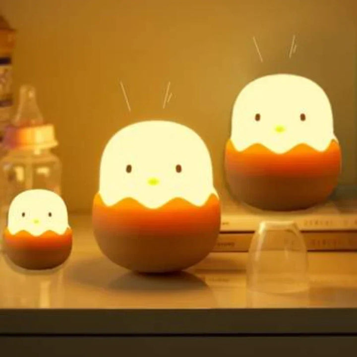 Chick Night Light for Children – Cute LED Lamp in Egg Design for the Children&