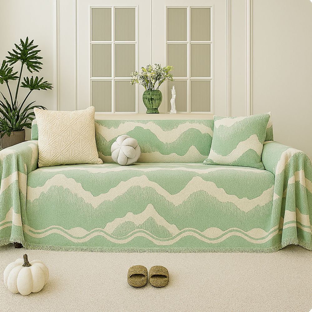 Wavescape Chenille Sofa Cover
