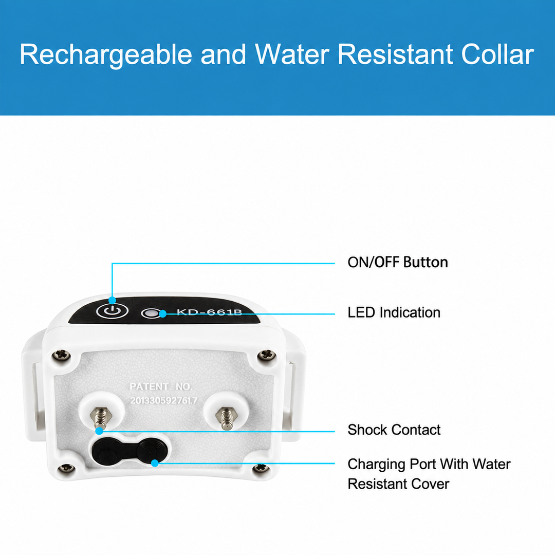 Wireless Dog Fence System – Rechargeable Waterproof Collar for Safe Boundaries