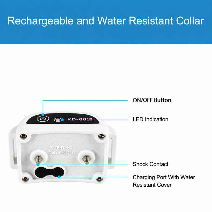 Wireless Dog Fence System – Rechargeable Waterproof Collar for Safe Boundaries