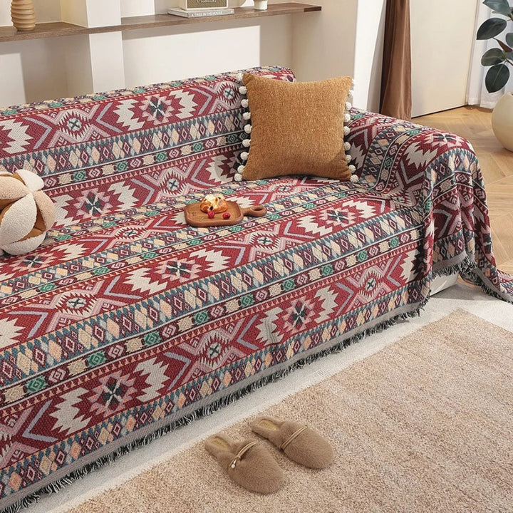 Zarela Boho Chenille Sofa Cover