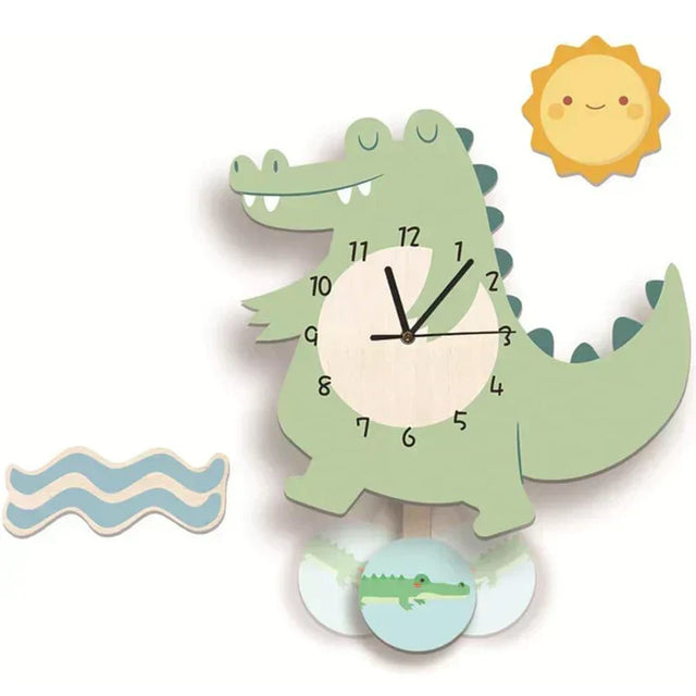 Wall Clock - ZooTime - Cute Animal Design - Perfect for Children's Room