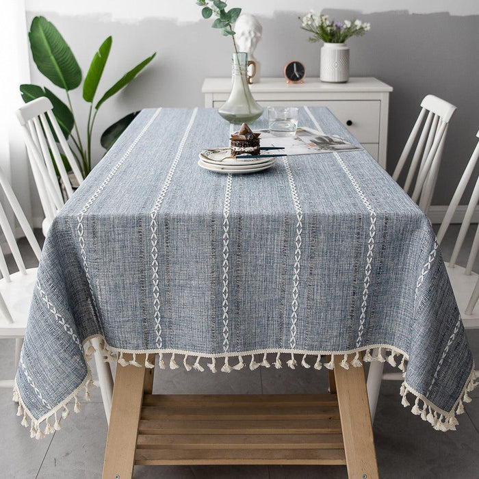 Batillo Linen Tablecloth | Tablecloth, Indoor & Outdoor