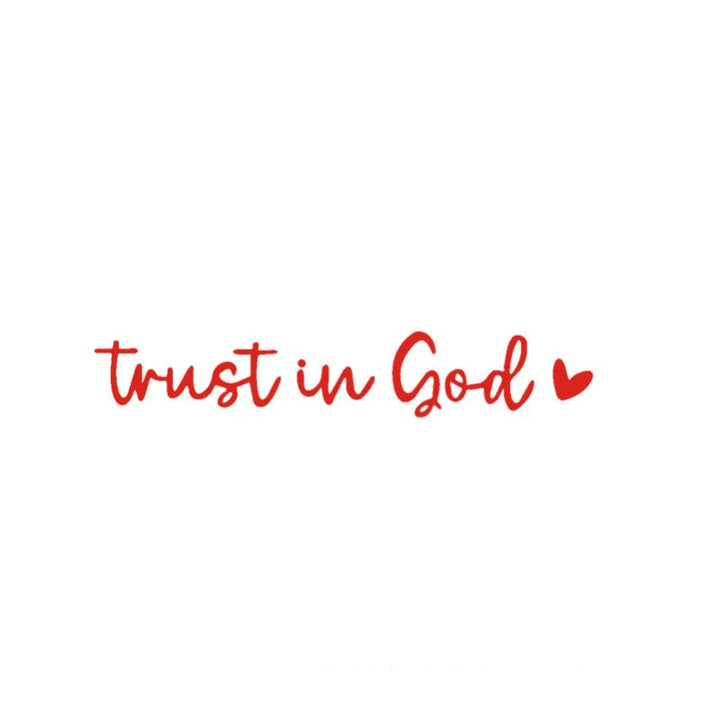“Trust in God” Rear-View Mirror Decal