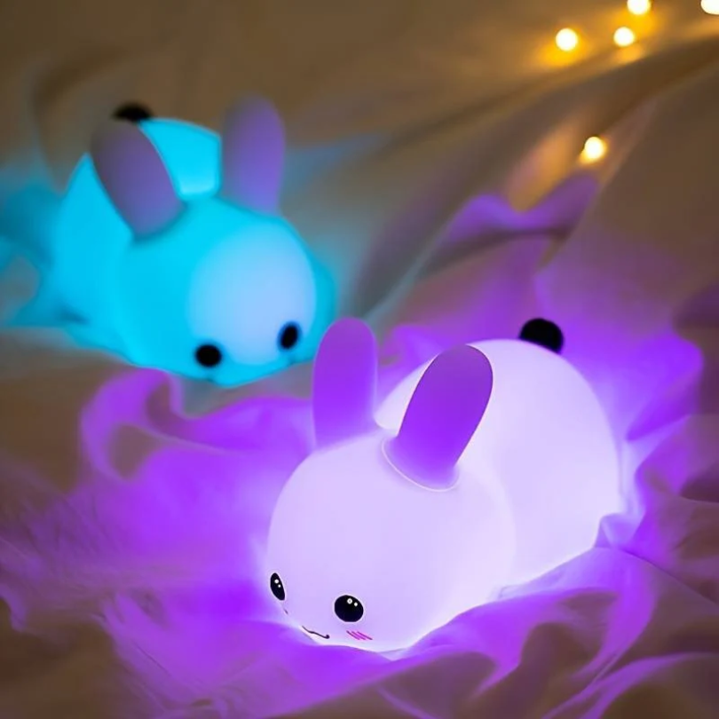 Bunnilo Kids Night Light Bunny | Gentle Sleep Light | Child Safe &amp; Energy Saving