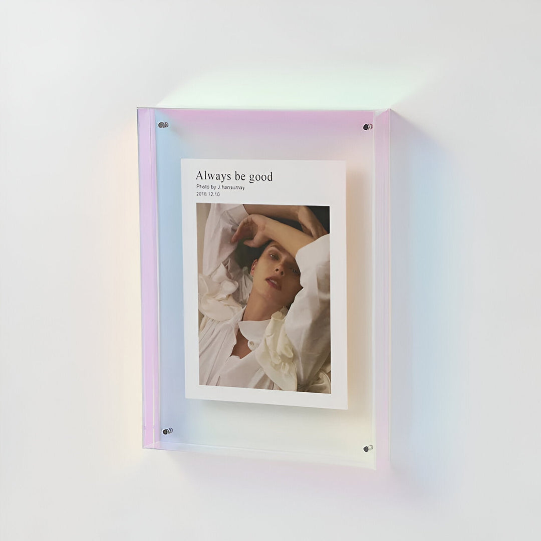 colorful transparent acrylic picture frame