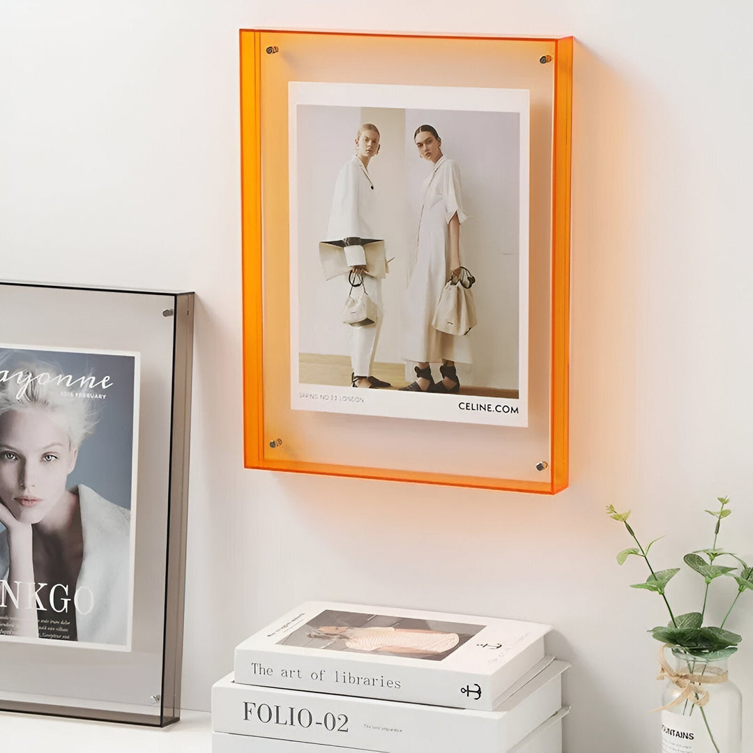 colorful transparent acrylic picture frame