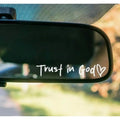 “Trust in God” Rear-View Mirror Decal