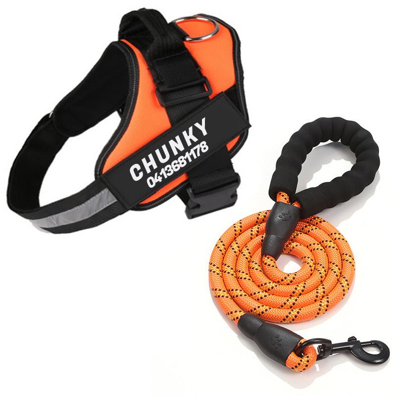 Dogsafe Harness – Reflective, No-Pull Dog Harness with Personalizable Name Tag