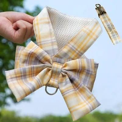 AURÉLIEN HARNESS – Adjustable dog harness with bow for stylish walks