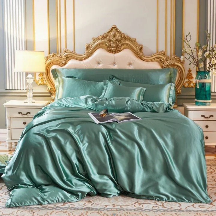 Elegant Satin Silk Bedding Set - Luxurious Comfort for Every Night