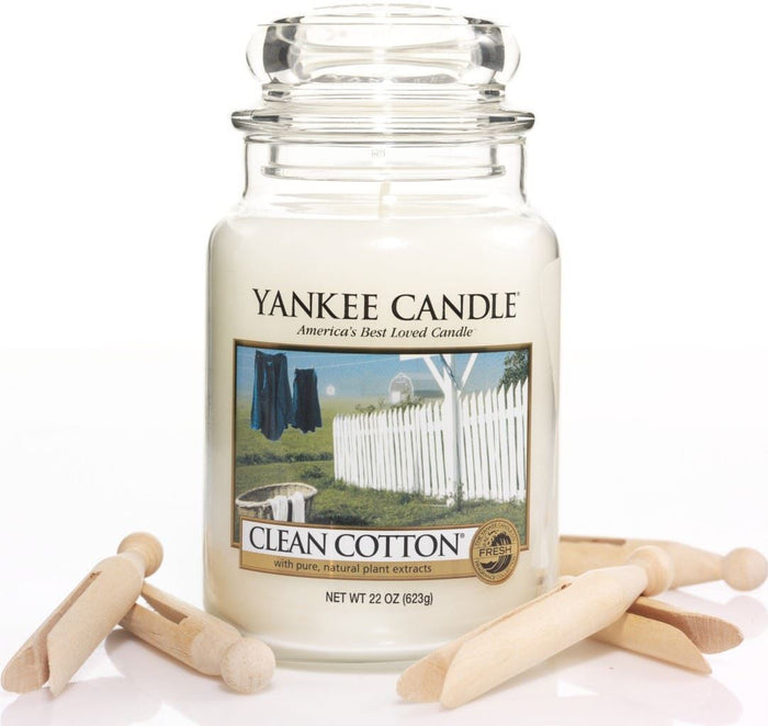22oz Clean Cotton Yankee Candle