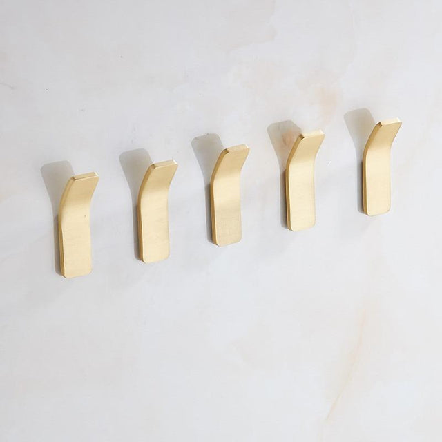 Gold Wall Hooks – Luxurious Brass Coat Hooks for Hallway and Bedroom
