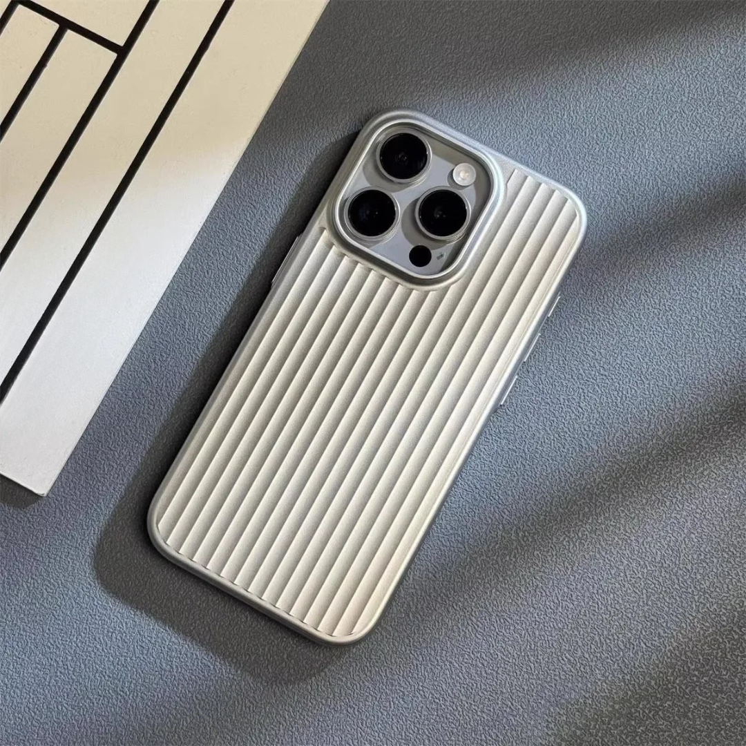 Phone Case Slim Shockproof Ribbed Matte