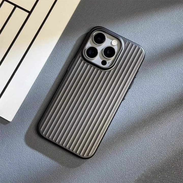 Phone Case Slim Shockproof Ribbed Matte