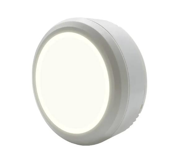 Leastyle Remote Control LED Puck Lights, Dimmable Battery-Operated Under Cabinet Lights - 3 Pack
