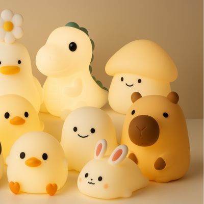 Paddie Mushroom Night Light – Soft Silicone Lamp for Kids