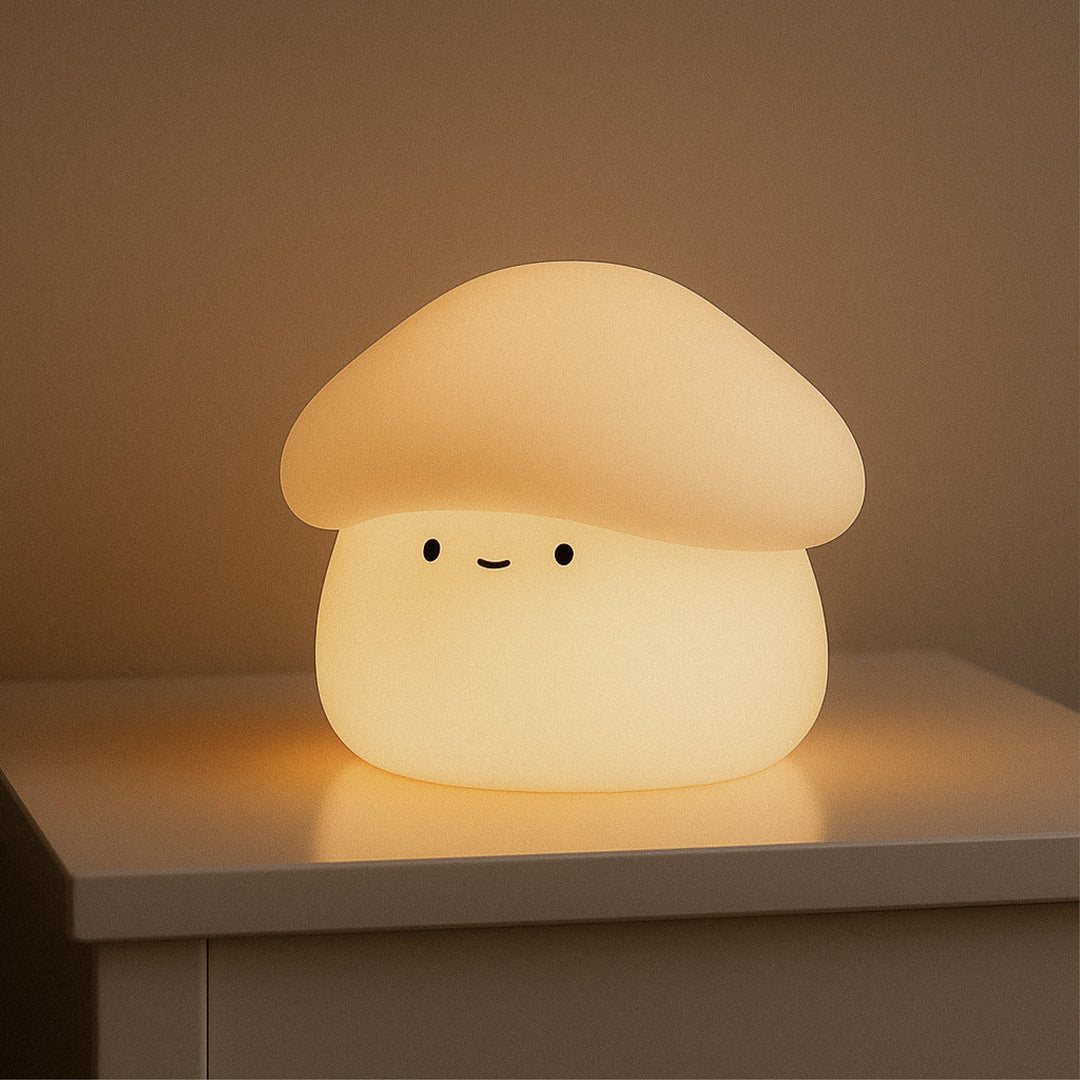 Paddie Mushroom Night Light – Soft Silicone Lamp for Kids