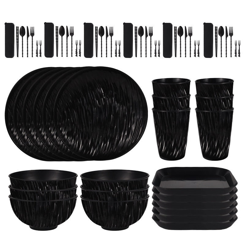 PP Plates Bowls Cups And Cutlery Tableware Set