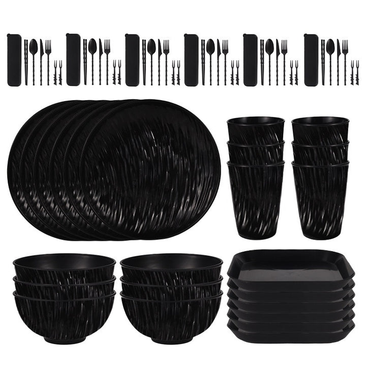 PP Plates Bowls Cups And Cutlery Tableware Set