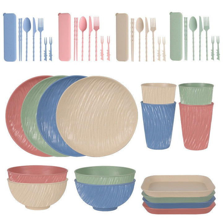 PP Plates Bowls Cups And Cutlery Tableware Set