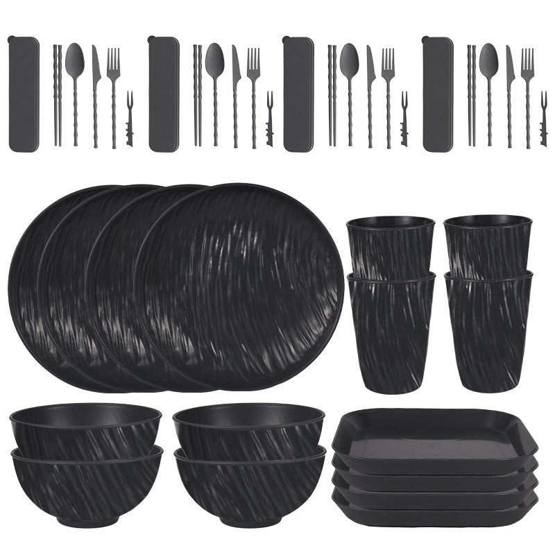 PP Plates Bowls Cups And Cutlery Tableware Set