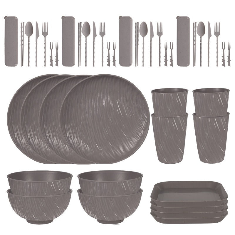 PP Plates Bowls Cups And Cutlery Tableware Set
