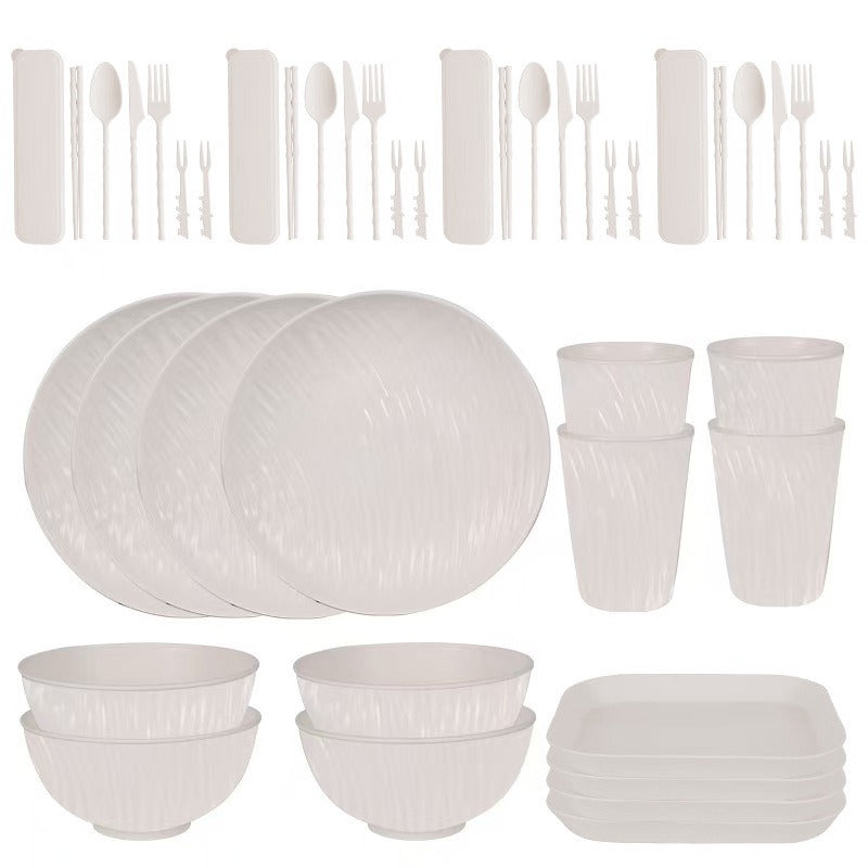 PP Plates Bowls Cups And Cutlery Tableware Set