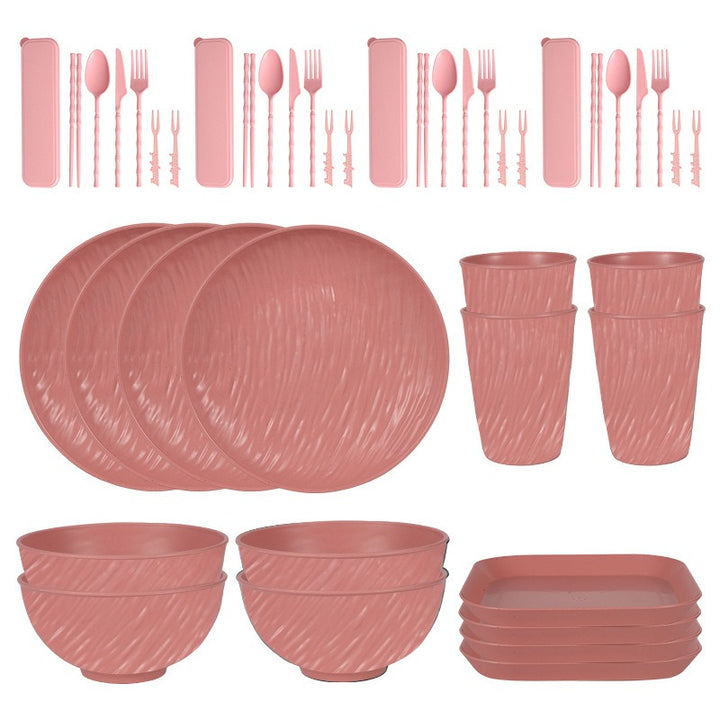 PP Plates Bowls Cups And Cutlery Tableware Set