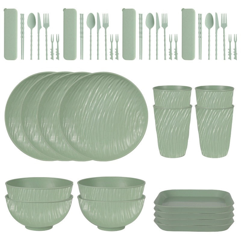 PP Plates Bowls Cups And Cutlery Tableware Set