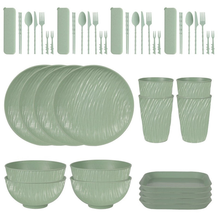 PP Plates Bowls Cups And Cutlery Tableware Set