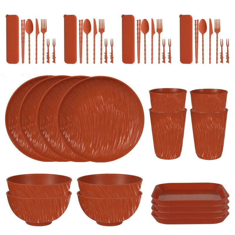 PP Plates Bowls Cups And Cutlery Tableware Set
