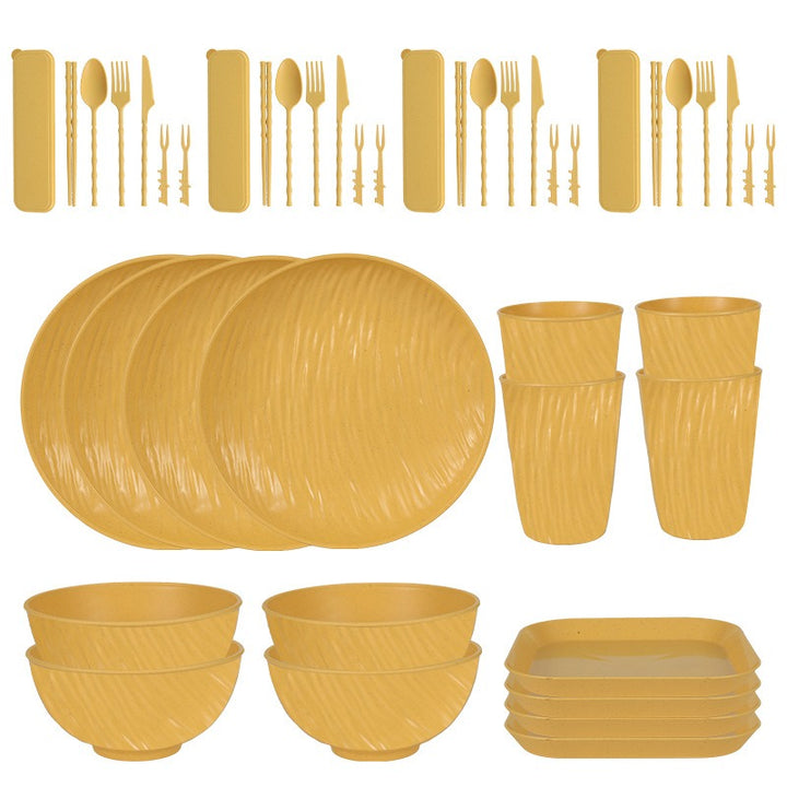 PP Plates Bowls Cups And Cutlery Tableware Set