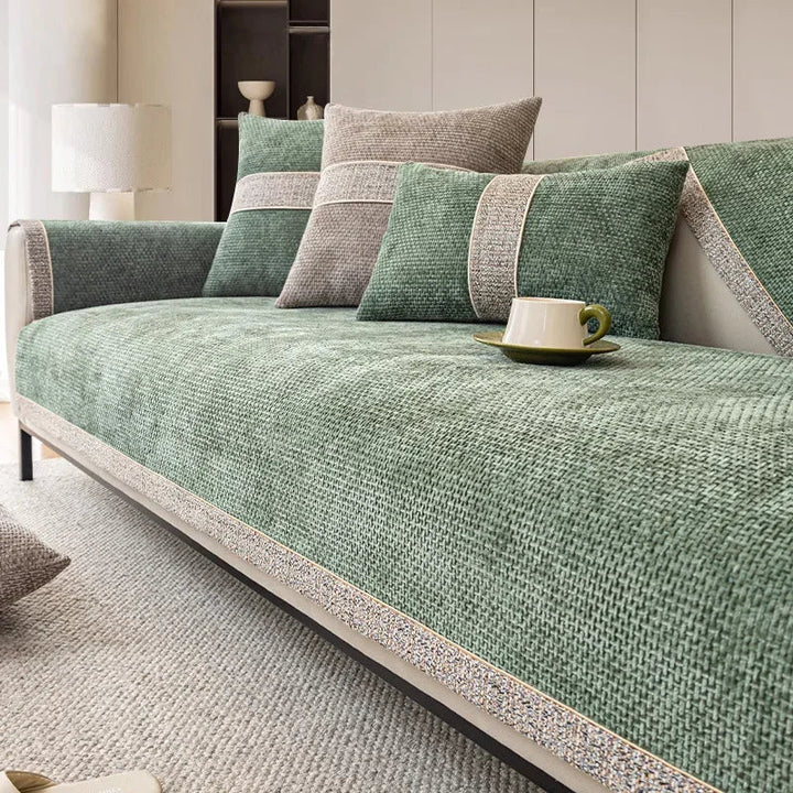 LinenLux Sofa Cover – Elegant Linen Look Protection for Clean and Stylish Living Rooms