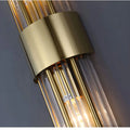 Wall lamp with crystal decoration