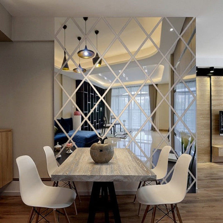MirraShape 3D Mirror Triangles – Transform Your Walls with Modern Depth and Shine
