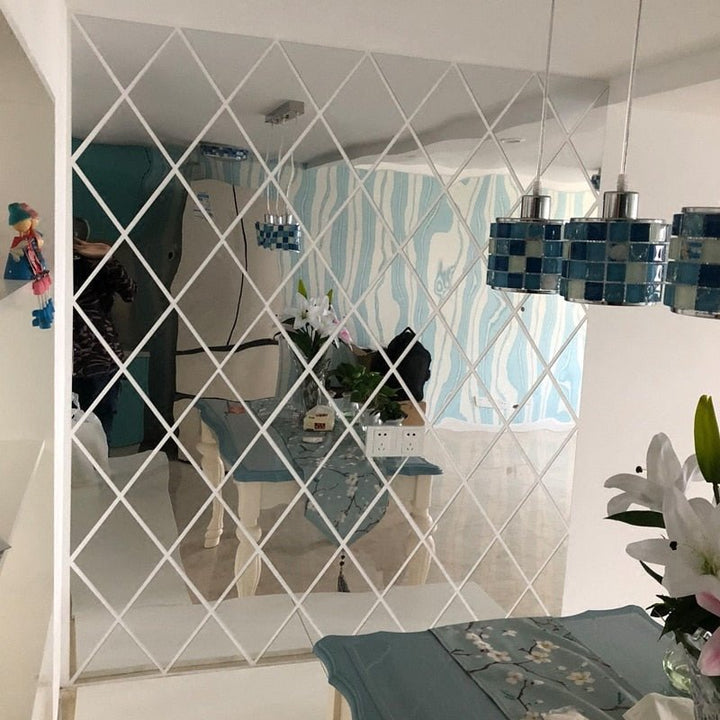 MirraShape 3D Mirror Triangles – Transform Your Walls with Modern Depth and Shine