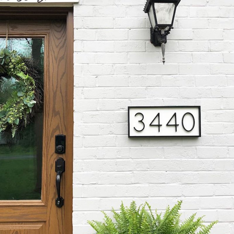 Black house numbers