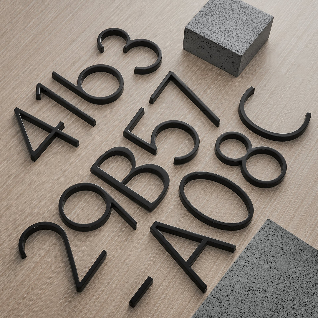 Black house numbers
