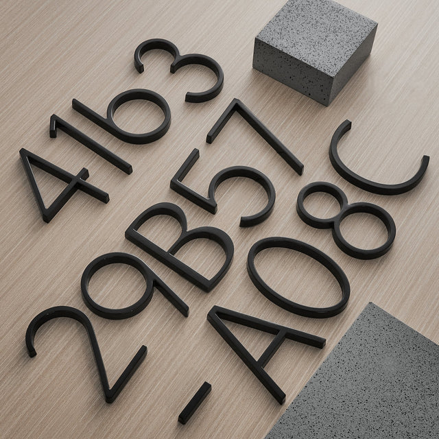 Black house numbers