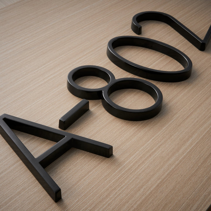 Black house numbers