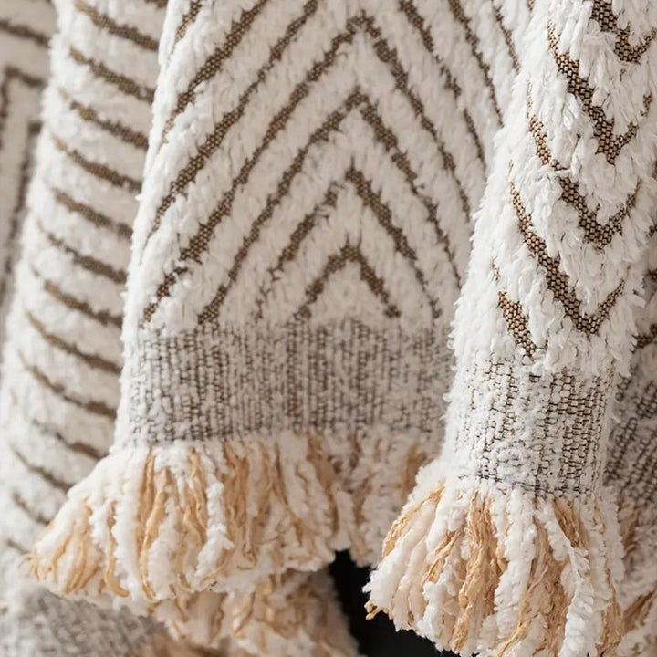 CUSHVIVE – Herringbone Sofa Cover with Splash Protection and Non-Slip Design