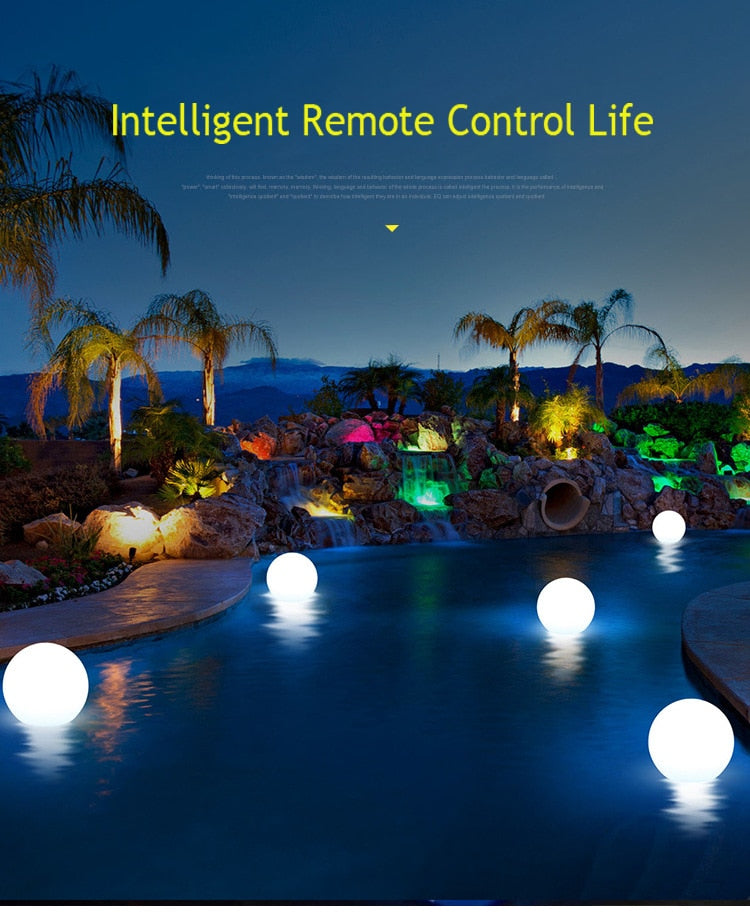 Waterproof LED Garden Ball Light RGB