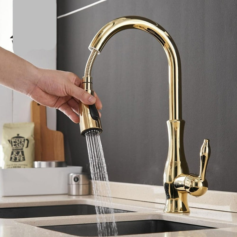 Anton - Retractable kitchen faucet