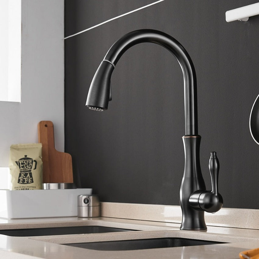 Anton - Retractable kitchen faucet
